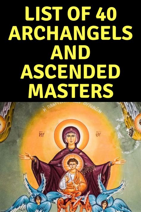 Our sense of smell is powerful because it points to a spiritual reality, and that reality points both backward and forward. List of 40 Archangels And Ascended Masters | Ascended ...