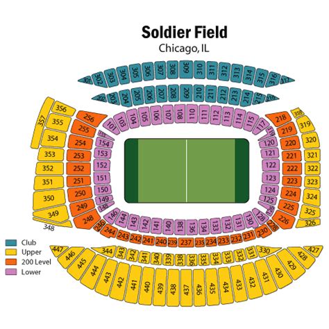 33 Soldier Field Seat Map Maps Database Source