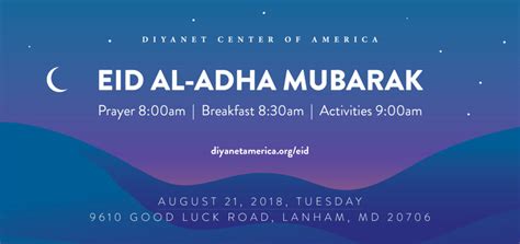 Eid Al Adha 2018 Diyanet Center Of America