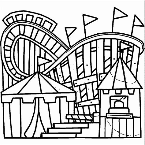 Coloring is a great way to relax, have fun and be creative. 32 Roller Coaster Coloring Page in 2020 | Roller coaster ...