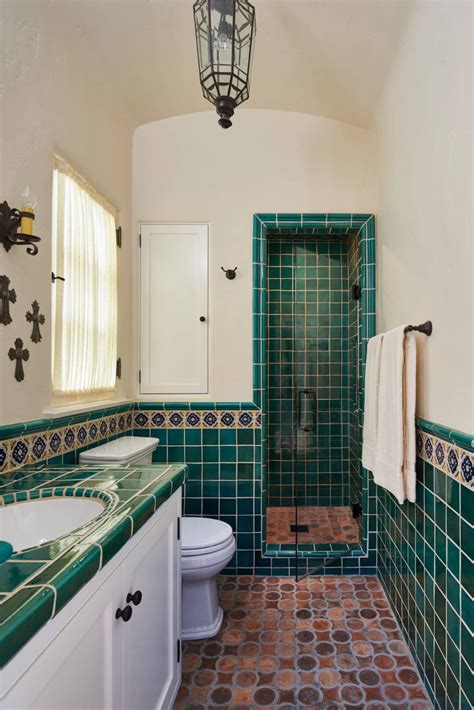 One is from the country. Spanish Revival - Mediterranean - Bathroom - Los Angeles ...