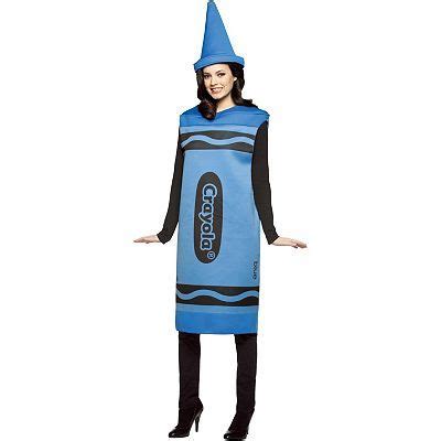 Crayola Crayon Costume - Adult | Crayon costume, Blue crayon, Crayon dress