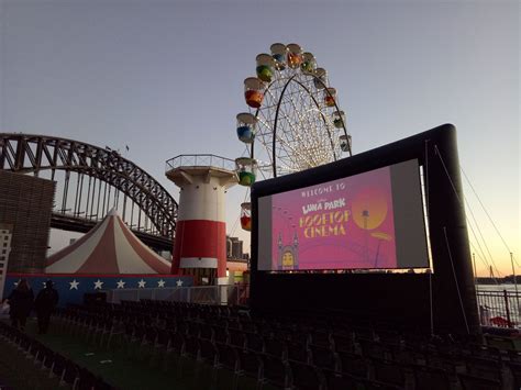 Luna Park Rooftop cinema in Sydney is spectacular! | Outdoor cinema, Rooftop cinema, Open air cinema