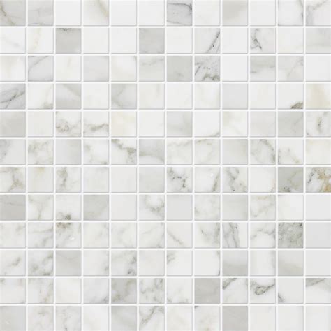 Calacatta Gold Polished 1x1 Marble Mosaics 12x12 Tile And Stone In