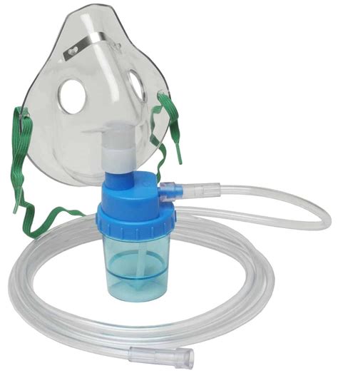 Allied Healthcare Adult Mask With Nebulizer Cup And 7 Ft Smooth Tubin