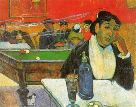 Sunflowers (original title, in french: NIght Cafe in Arles (Madame Ginoux), 1888 - Paul Gauguin ...
