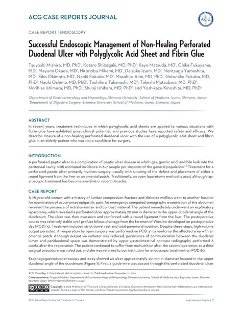 Pdf Successful Endoscopic Management Of Non Healing Perforated