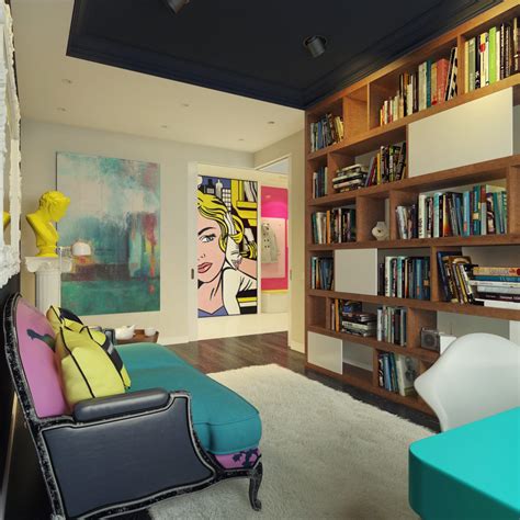 When it comes to master bedroom its one of the biggest room in your house in your 2bhk or 3 bhk apartments. The Stylish Bedroom Design With Pop Art Decoration For Woman - RooHome
