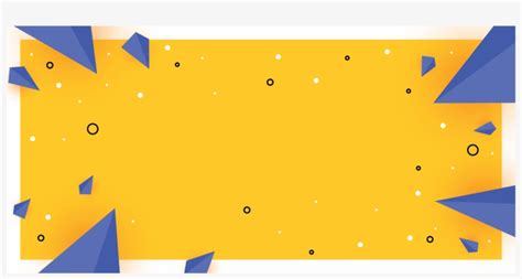 Yellow Banner White Black Dot With Blue Abstract Banners Vectors