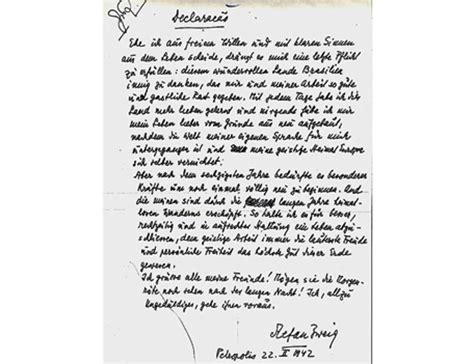 Israeli Library Uploads Suicide Letter Of Jewish Writer Stefan Zweig