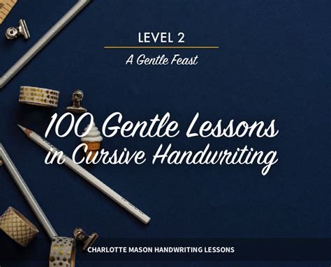 100 Gentle Lessons In Cursive 2022 Version Printed A Gentle Feast