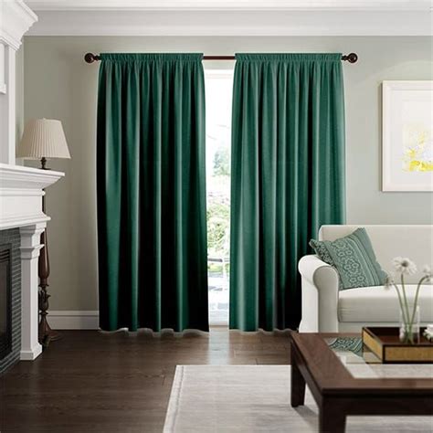 Fine Velvet Forest Green Curtains Velvet Curtains Living Room