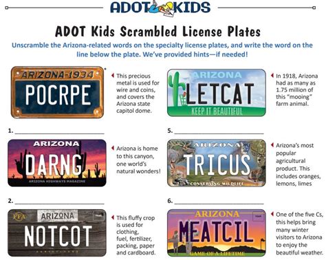 Hey Adot Kids Try Our Word Scramble Learn Some Interesting Facts