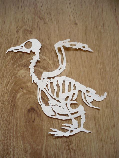 Bird Skeleton Papercut By Timeaterenyei On Deviantart