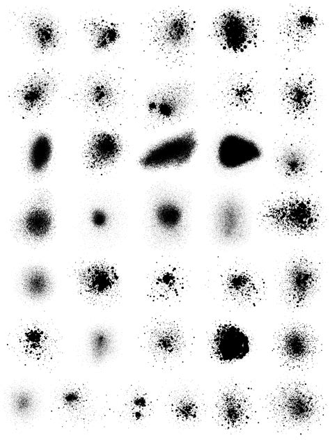 What do you need to know about splatter painting? Spray Paint Splatter Vector and Photoshop Brush Pack-01