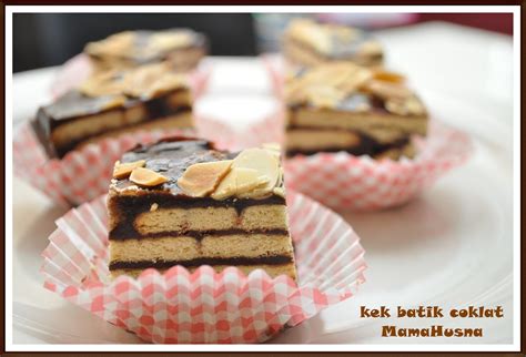 Kek batik indulgence, yg mempunyai 3 lapisan iaitu lapisan kek batik, lapisan malam ni aku nak update n3 tertunggak jaa. MamaHusna Chocolate: Resepi kek batik coklat