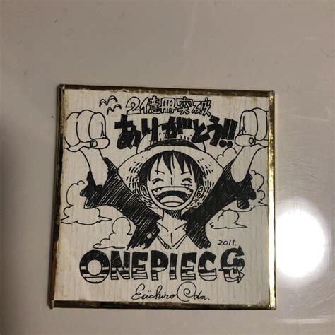 One Piece Eiichiro Oda Autographe Shikishi Limitée 1500 Mini Coloré