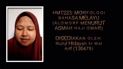 A formula for balanced pluralism, in papers in southeast asian linguistics no.9, ed. HMT223: MORFOLOGI (ALOMORF MENURUT ASMAH HAJI OMAR) - YouTube