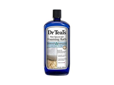 Dr Teals Pure Epsom Salt Foaming Bath Detoxify And Energize 34 Fl Oz1000 Ml Ingredients And