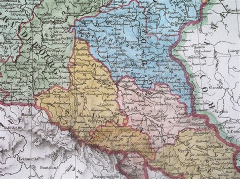 1834 Mapa Polska ŚlĄsk Pomorze Wielkopolska KrakÓw 7703134297