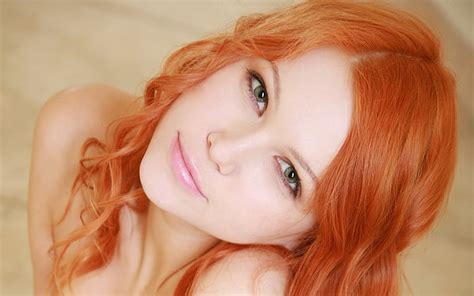 Hd Wallpaper Women Redheads Faces Lidiya A Ukrainian X People