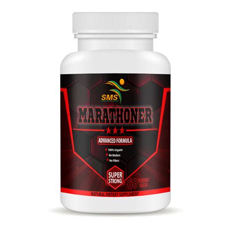 Marathoner By Sms Promotes Mens Health 60 Vegetable Capsules Dietary