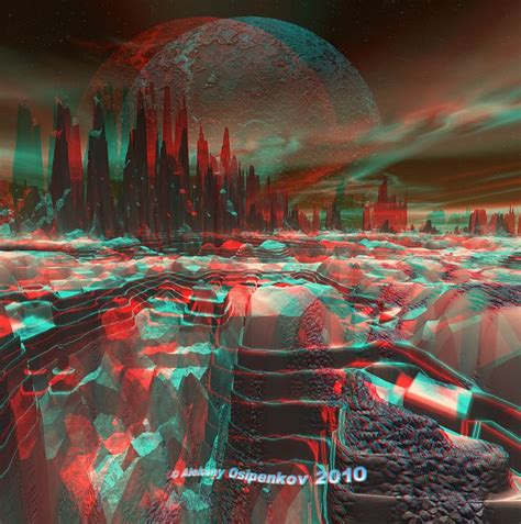 Hypothetical Planet Anaglyph By Osipenkov On Deviantart 3d