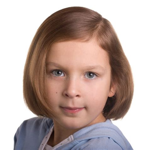 Portrait Of Seven Year Old Girl Stock Image Image Of Happy Young