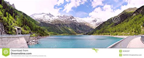 A Dam Lake In South Tyrol Stock Image Image Of Landscape 36382287