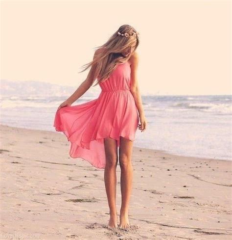 Pink Beach Dress Fashion Dress Beach Pink Fashion Photography Pretty