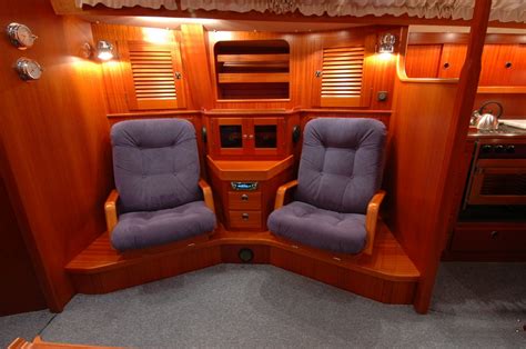 Be the captain of your home, while siddled within the comfortable confines of one of these captain's chairs. Captains Chairs in my Yacht Saloon