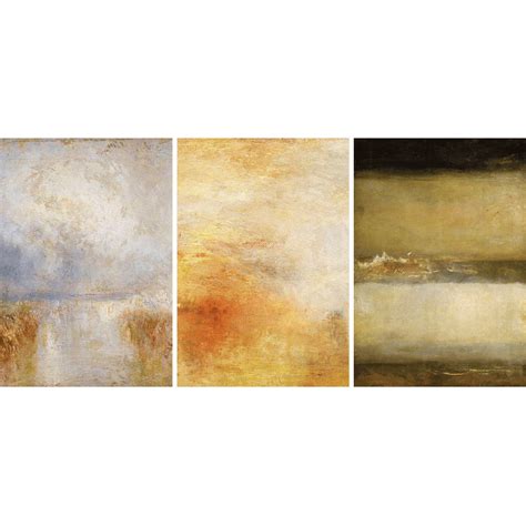 Seascapes - Set of 3 prints by J.M.W. Turner - Wall Art Photo Poster P