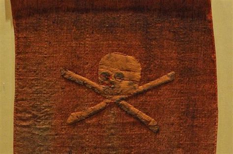 Rare 18th Century Red Jolly Roger Pirate Flag Goes On Public Display