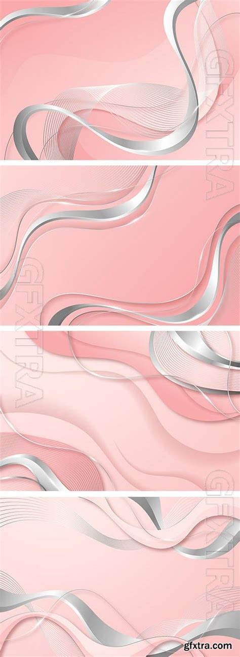 Vector Realistic Pink And Silver Background Gfxtra