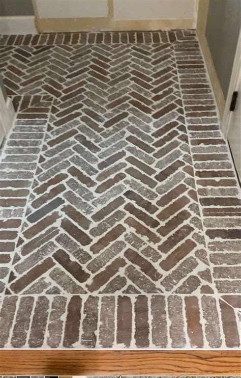 Herringbone Brick Floor Patterns Carlotta Whittington