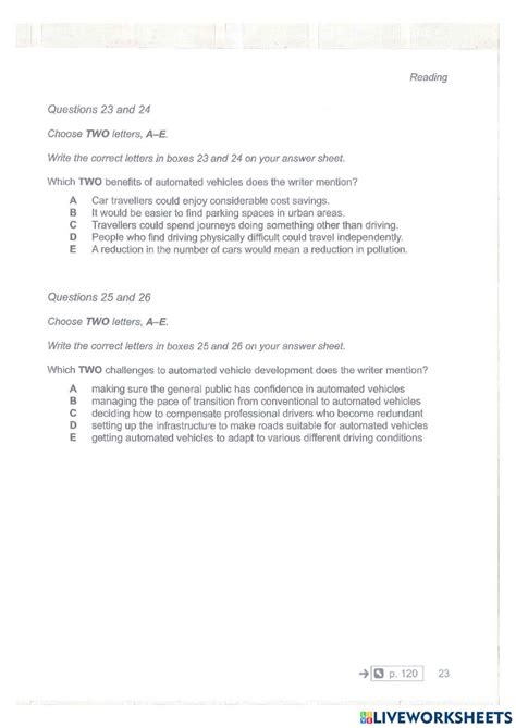 Ielts Reading Practice Test 1 Worksheet