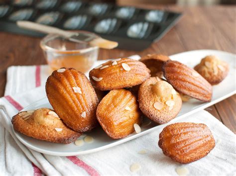 French Food Fridaymadeleines With Almonds And Apricot Glaze
