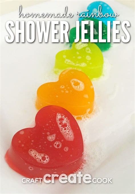 Rainbow Shower Jellies Shower Jellies Diy Shower Jellies Diy Bath Products
