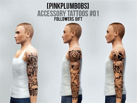 My Sims 3 Blog Accessory Tattoos By Pinkplumbobs