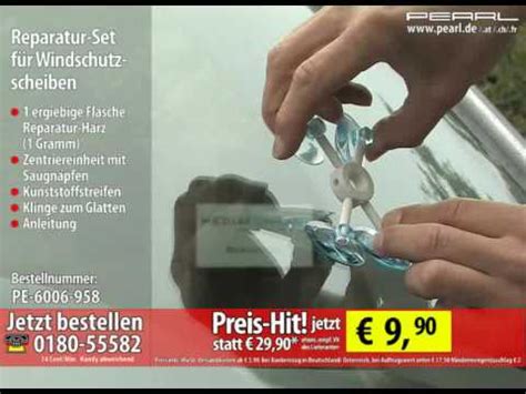 Hallo leute und herzlich willkommen zu diesem neuen video.heute zeige ich euch, wie ihr selber einen steinschlag auf der windschutzscheibe reparieren. Reparatur-Set für Windschutzscheiben - YouTube