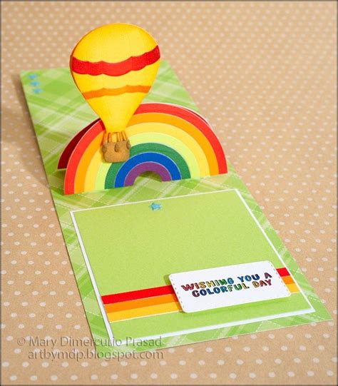 Pop It Ups Rainbow And Balloon Card Rainbow Card Pop Up Cards Cards