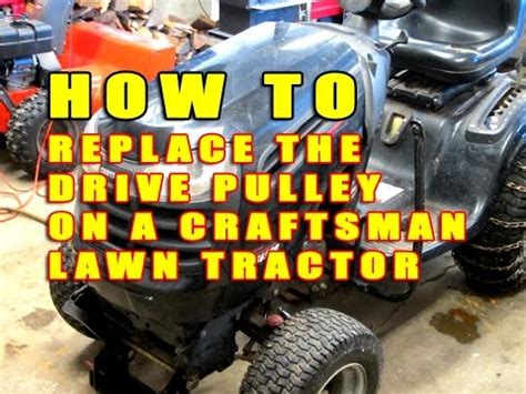 We did not find results for: Drive Pulley Replacement On Craftsman Lawn Tractor - YouTube