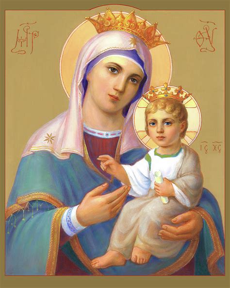 Select from premium virgin mary painting images of the highest quality. Saint Virgin Mary With Child Jesus Painting by Svitozar Nenyuk