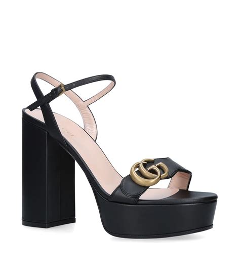 Gucci Marmont Platform Sandals 85 In Black Lyst