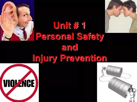Ppt Unit 1 Personal Safety And Injury Prevention Powerpoint