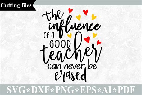 Download The Influence of a Good Teacher SVG Graphic by VR Digital ...