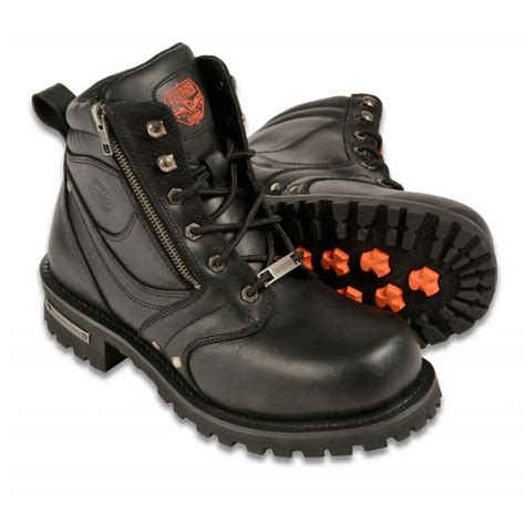 Milwaukee Leather Mens Motorcycle Boots Mbm9050