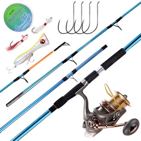 Drfish Saltwater Surf Fishing Rod And Reel Combos Full Kit 118ft