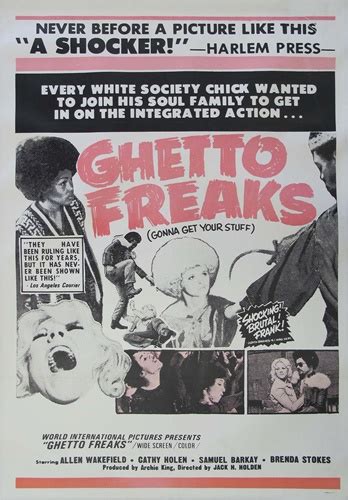Ghetto Freaks Us Original One Sheet