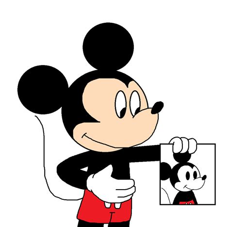 Mickey With His Self Portrait By Marcospower1996 On Deviantart